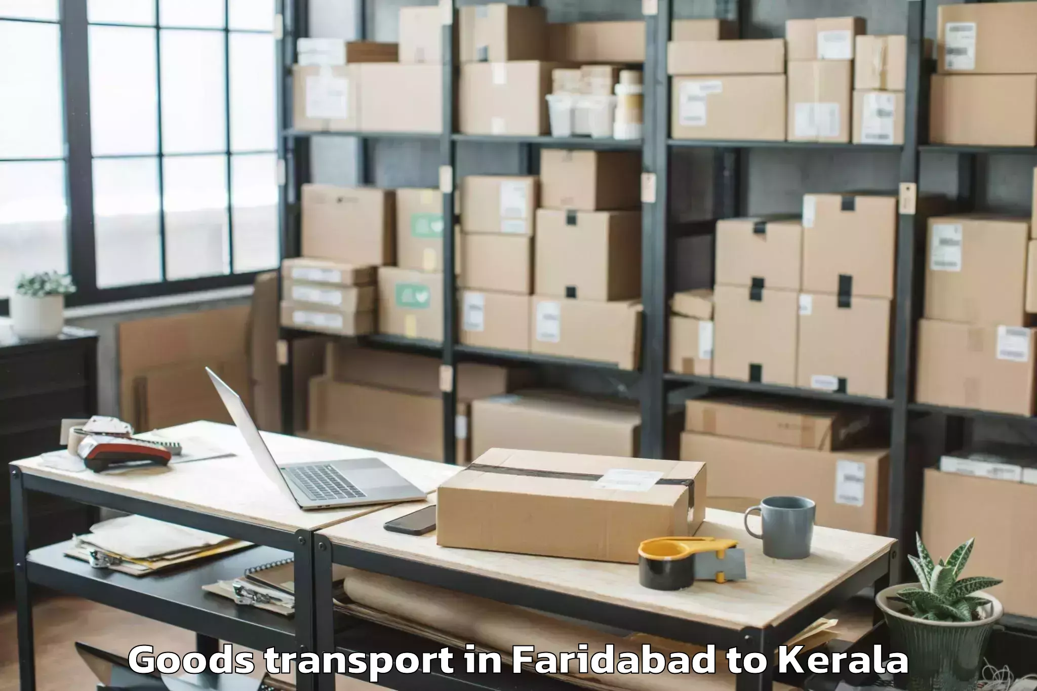 Faridabad to Velur Goods Transport Booking